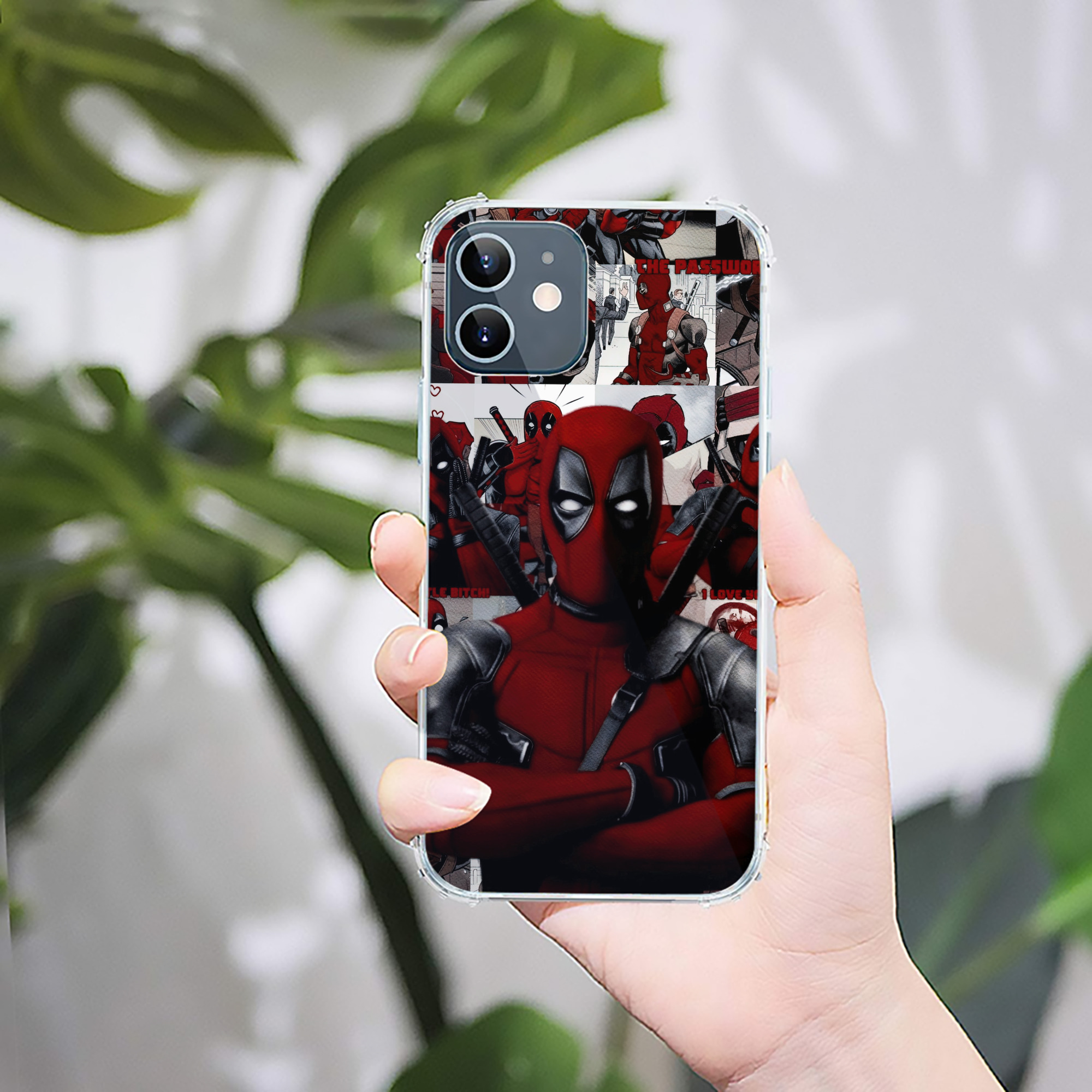 （画像用） Deadpool デッドプール 【iPhone 12シリーズ対応】透明スマホケース（クリアソフトケース）